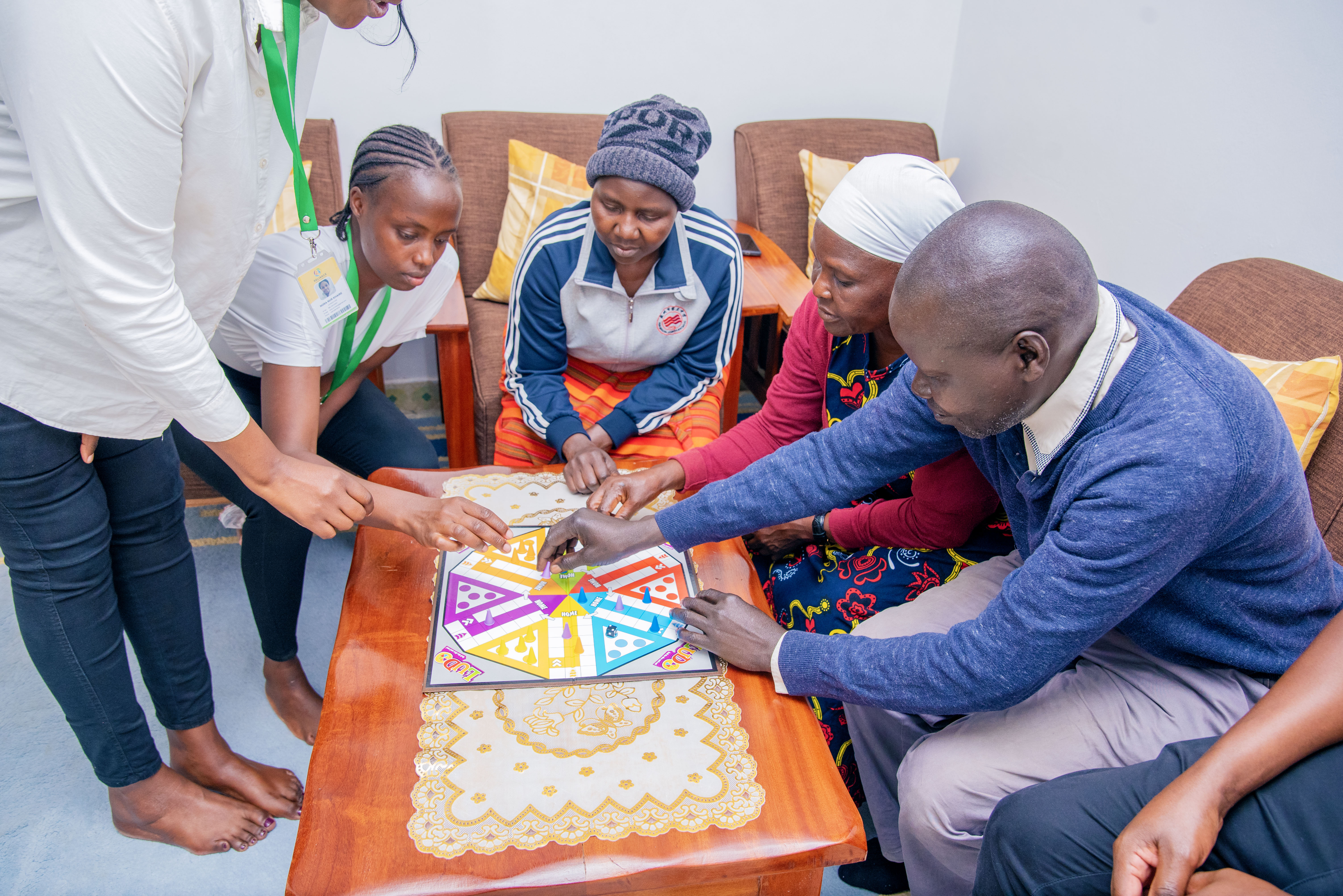 Happy seniors enjoying activities at Reliance Eldercare